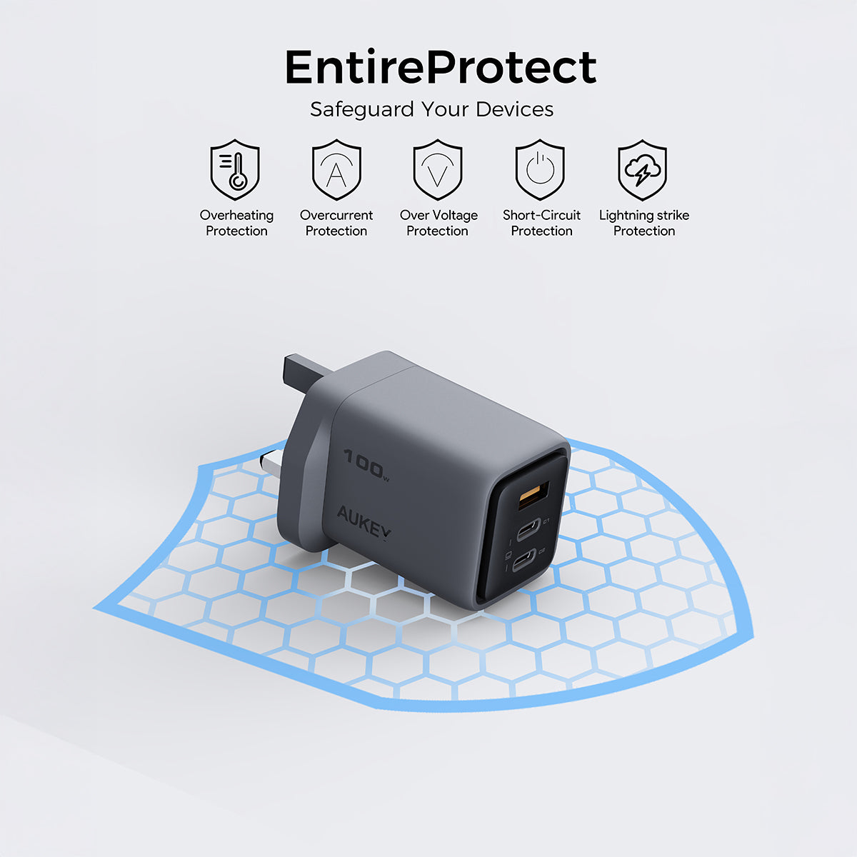 PA-C5 Comet Mix 3 100W PD Wall Charger with GaN Technology