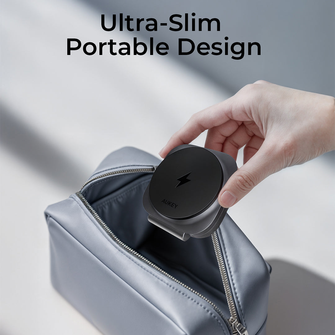 LC-MC211 MagFusion L Qi2 2-in-1 Foldable Magnetic Fast Wireless Charging Station