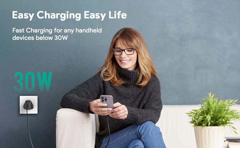 PA-R1P Swift 30W Nano Wall Charger with PPS Samsung Super Fast Charging