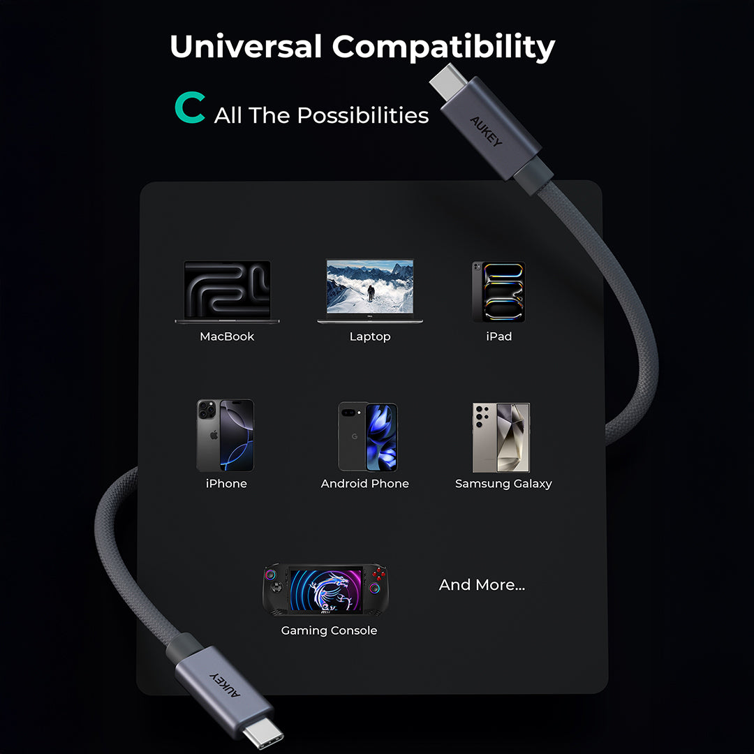 CB-DCC321 Circlet Mix 20G USB4 GEN2 20Gbps USB-C to USB-C Cable