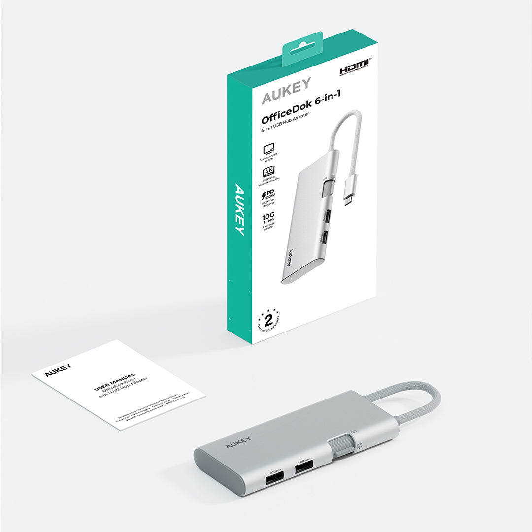 UH-CUH02 OfficeDok 6-in-1 USB-C Hub