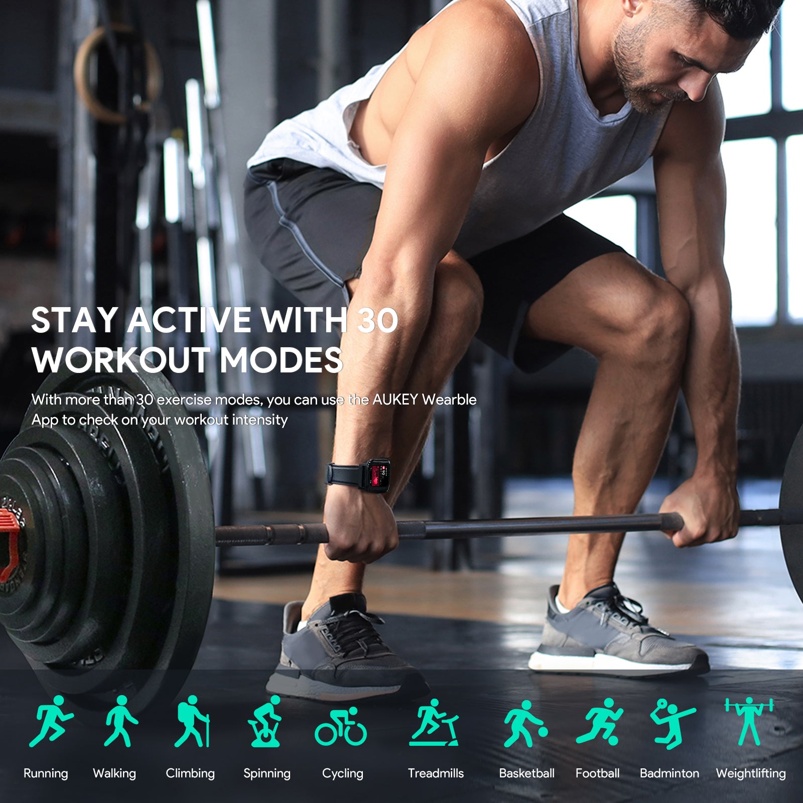 SW-1S Smart Watch 1S Fitness Tracker Water Resistance 30 sports mode Bluetooth call health monitoring