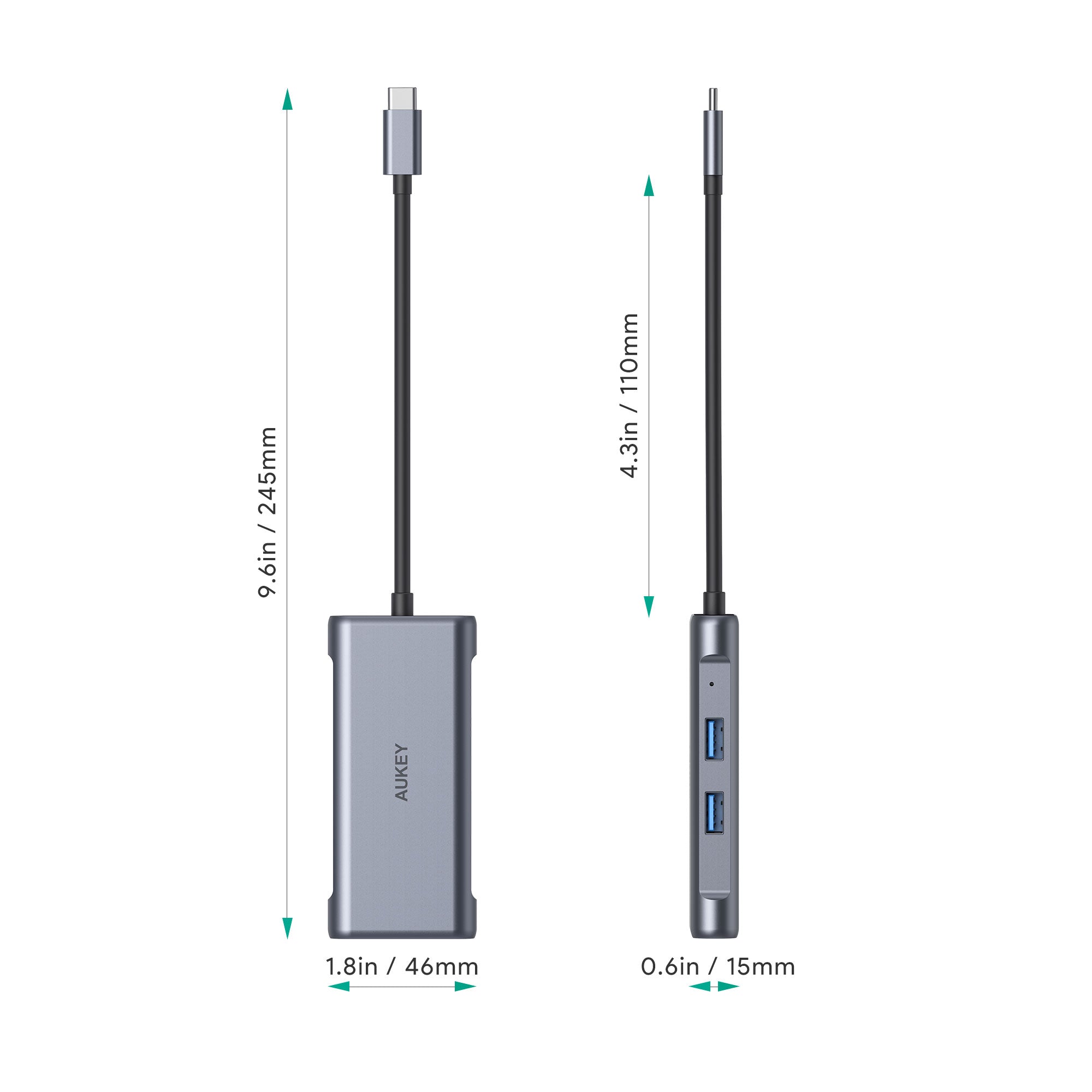 CB-C75 6-In-1 100W USB C Hubs With HDMI USB3.0 Ethernet