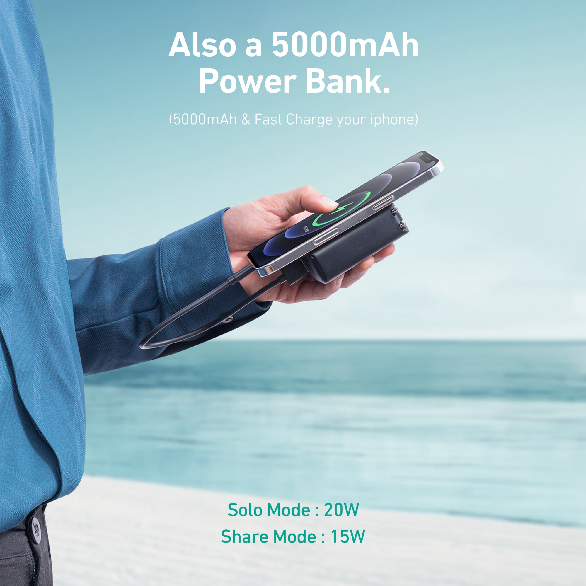 PA-PD20 PowerDuo 5K 20W PD Power Bank with Integrated Outlet