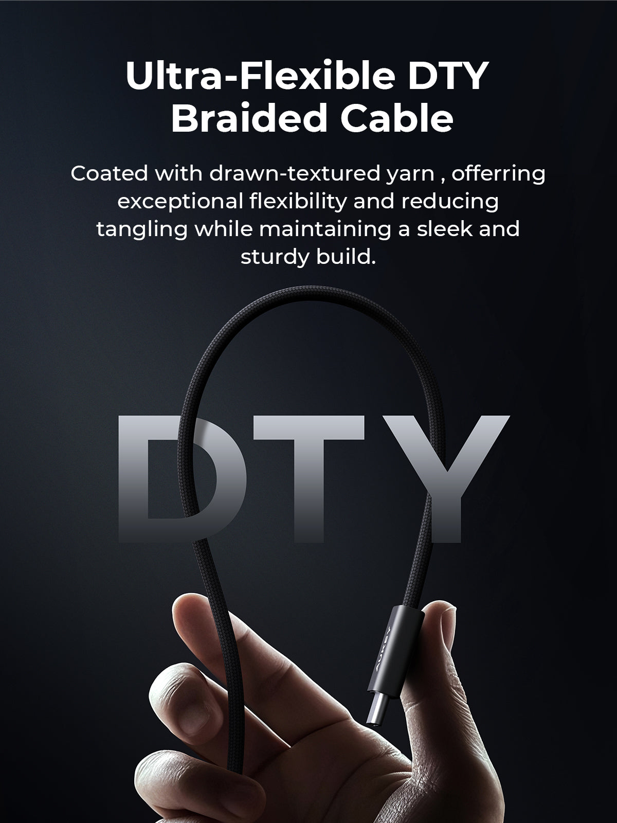CB-DCC249 Circlet Blink 240W Lite DTY Braided USB-C to USB-C Cable - 1m