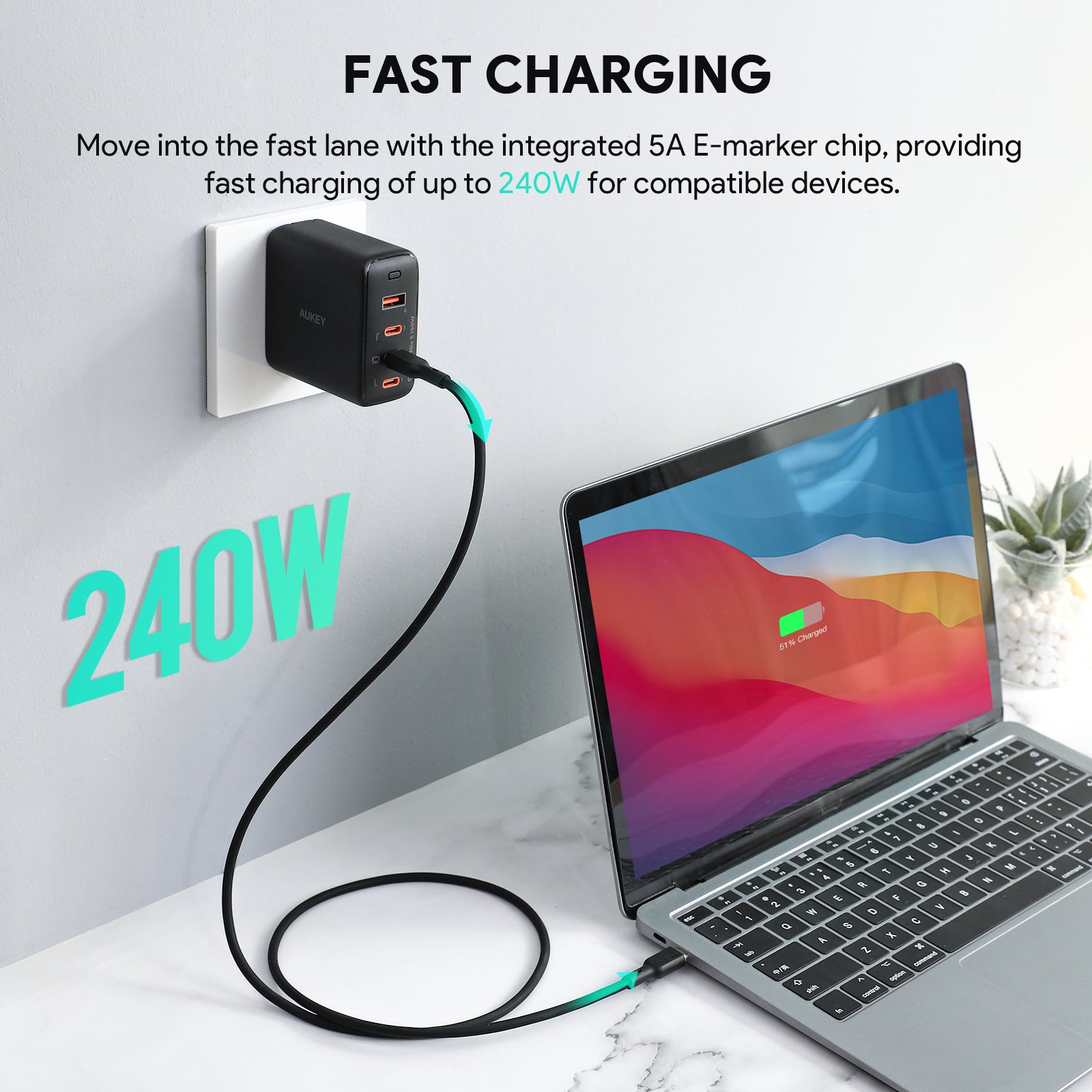 CB-SCC Circlet Blink 140W 240W Silicone USB C to USB C Cable PD Cable