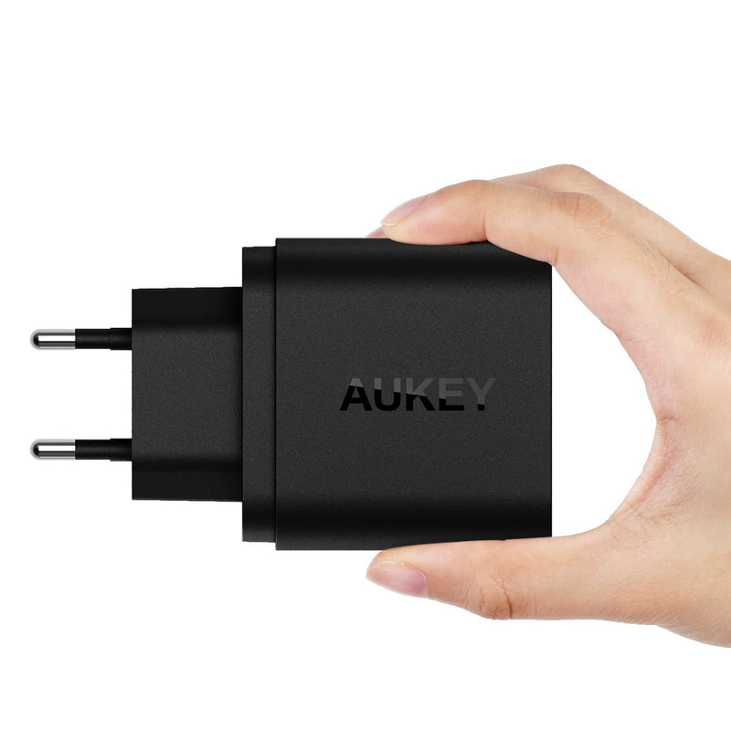 AUKEY PA-T7 36W Dual Qualcomm Quick Charge 2.0 Charger - Aukey Malaysia Official Store