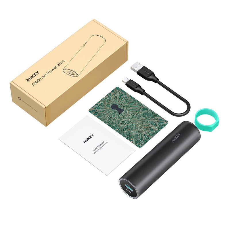 AUKEY PB-Y5 5000mAh USB-C Power Bank With AiPOWER Technology - Aukey Malaysia Official Store