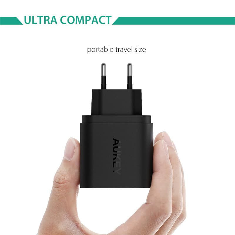 AUKEY PA-T9 Qualcomm Quick Charge 3.0 Travel Charger - Aukey Malaysia Official Store