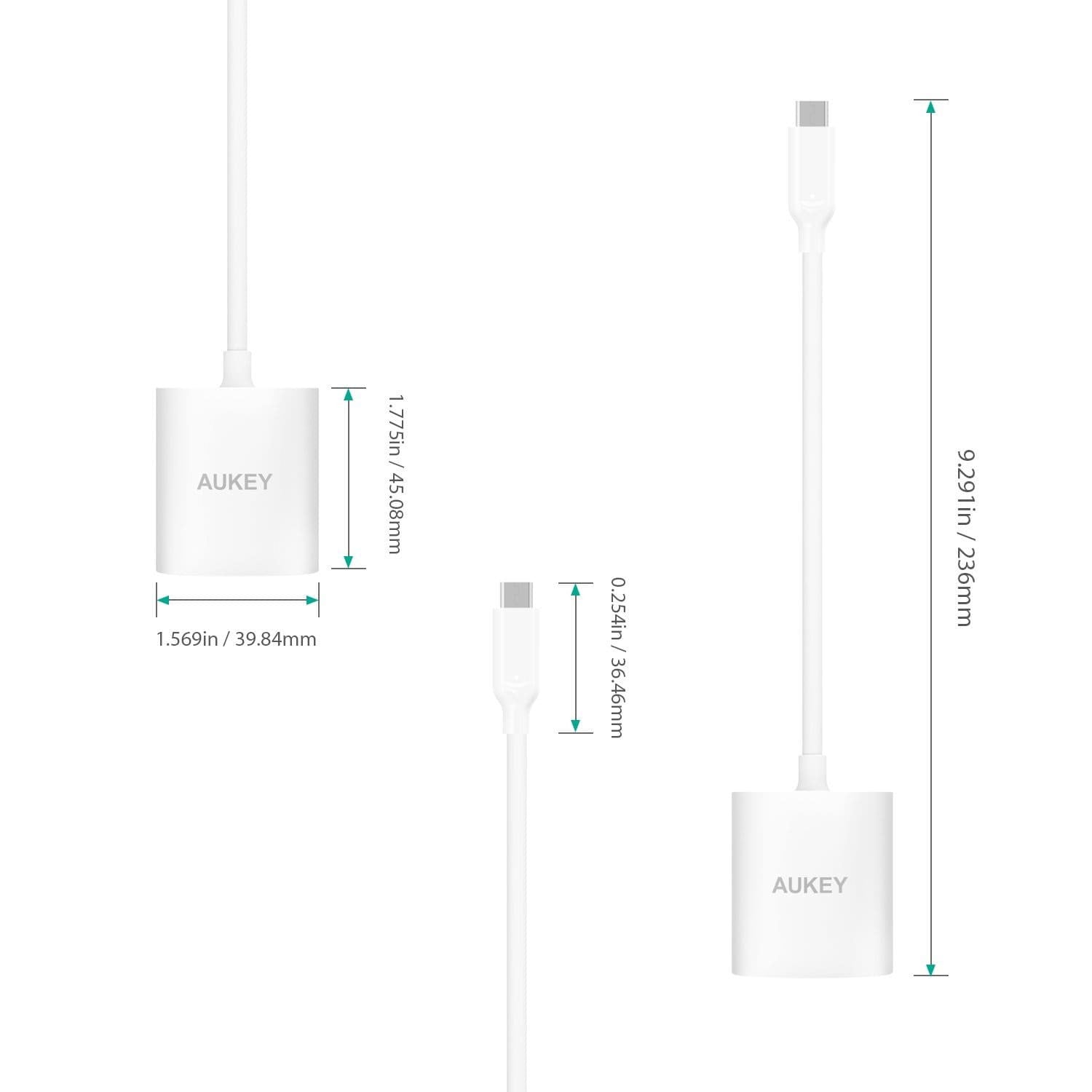 AUKEY CB-C39 USB C to RJ45 Gigabit Ethernet USB Network LAN Adapter - Aukey Malaysia Official Store