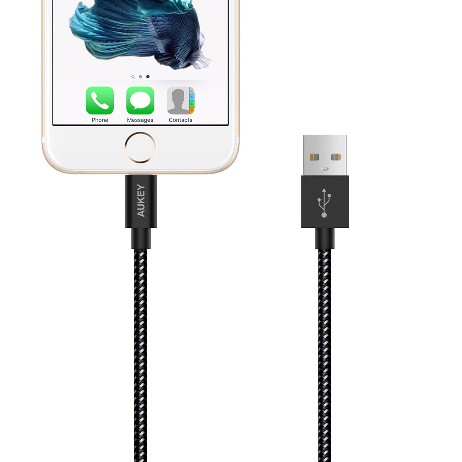 Aukey CB-D16 Apple cable perfect fit for case