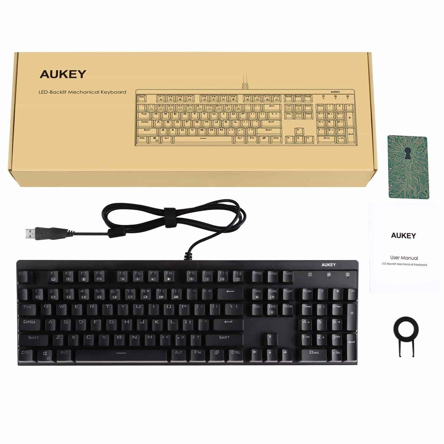 KM-G6 104 Key LED-Backlit Mechanical Keyboard