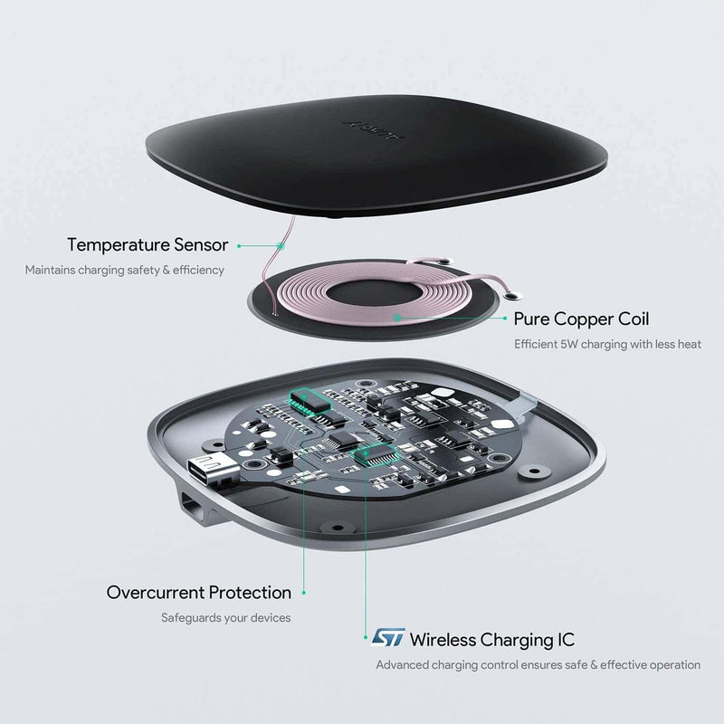 LC-Q6 10W Graphite Wireless Charger Pad