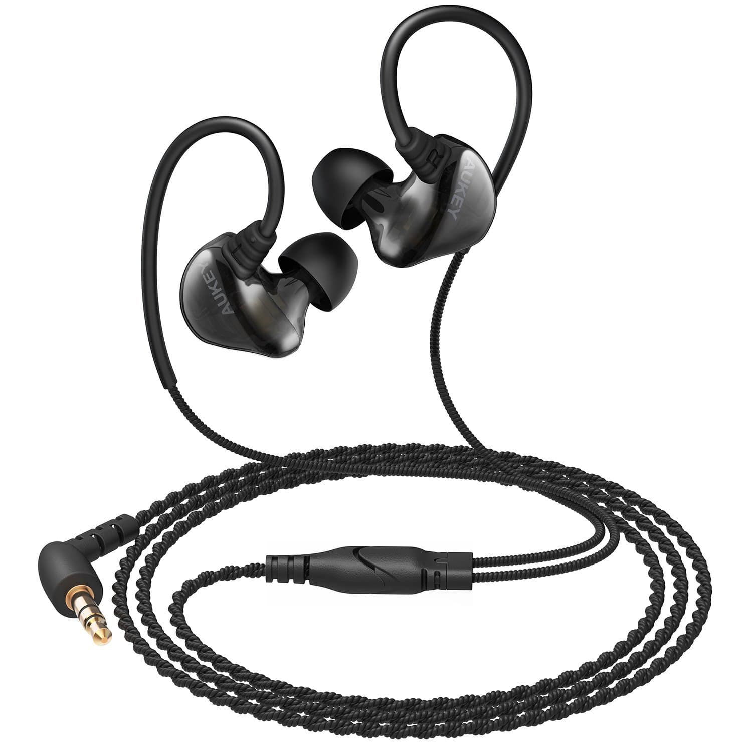AUKEY EP-C3 Loops Wired In-Ear Earbuds Headphones with 3.5 mm Audio Output - Aukey Malaysia Official Store