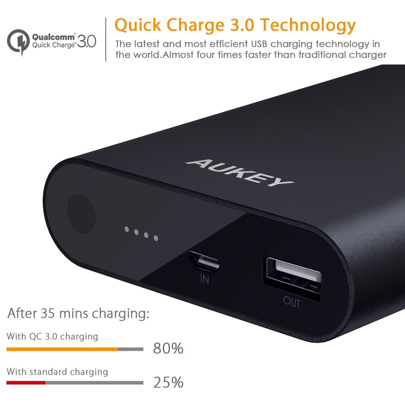 AUKEY PB-AT1 10400mAh Power Bank with Qualcomm Quick Charge 3.0 - Aukey Malaysia Official Store