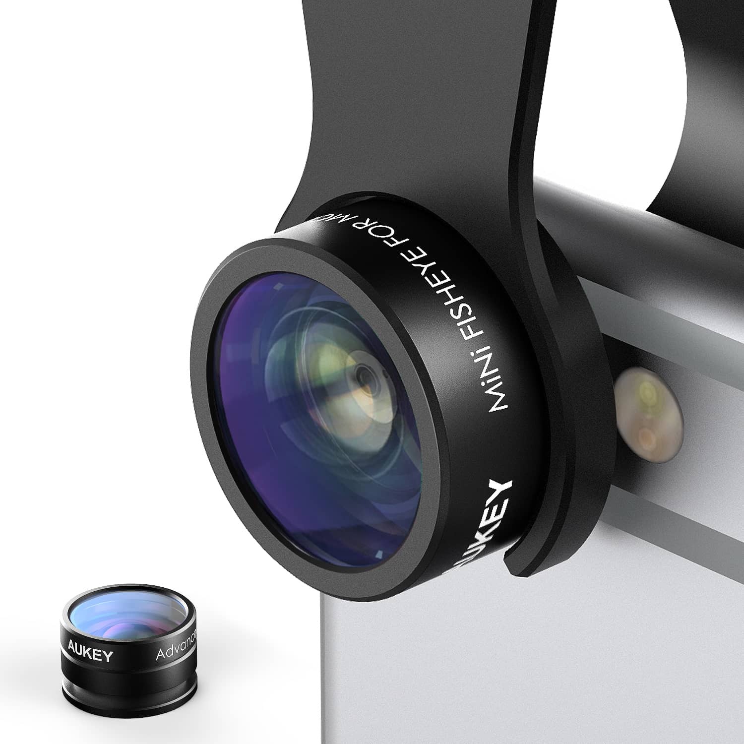 AUKEY PL-A2 - 2 in 1 Mini 10X Macro Lens + Mini 160 FOV Fish Eye Wide-angle Lens - Aukey Malaysia Official Store