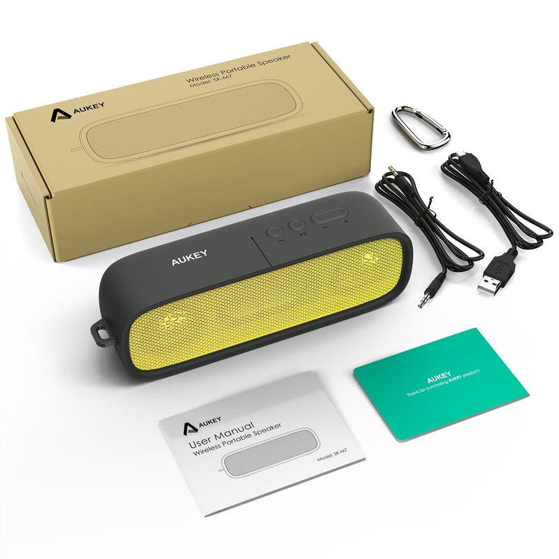 AUKEY SK-M7 Wireless Portable Bluetooth 4.1 outdoor Stereo Speaker - Aukey Malaysia Official Store