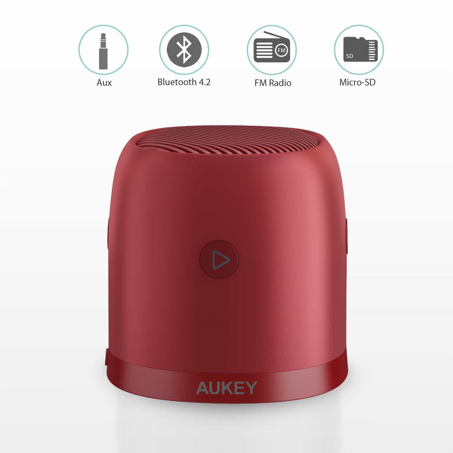 SK-M31 Wireless Mini Bluetooth Speaker with Enhanced Bass - Red