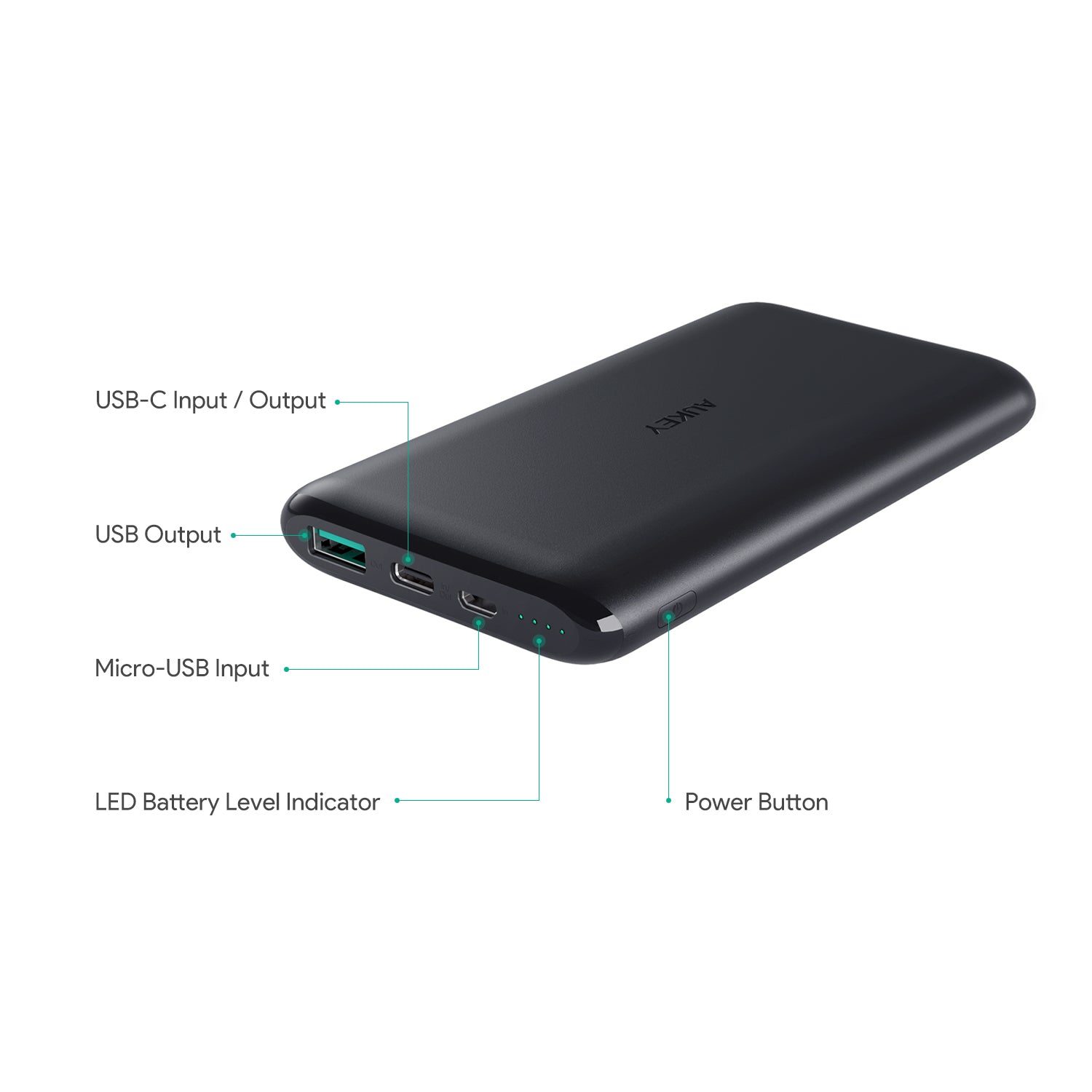 PB-XN10 10000mAh USB-C Rapid charge Ultra Slim Power Bank