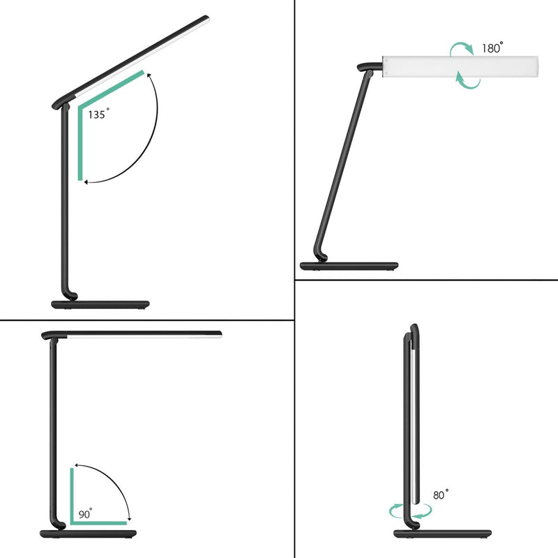 AUKEY LT-T10 Touch 12W 7 Level Dimmable LED Desk Lamp - Aukey Malaysia Official Store