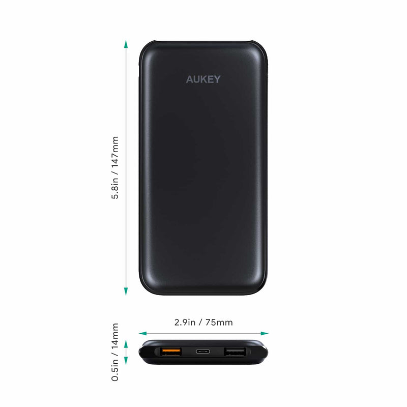PB-Y13 10000mAh Power Delivery 2.0 USB C Power Bank With Quick Charge 3.0