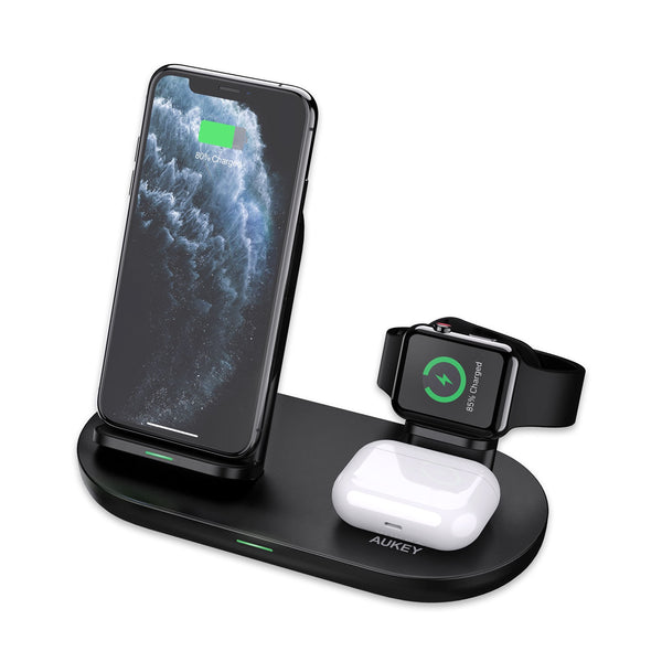 LC-A3 3 in 1 AirCore Wireless Charging Station Stand Charging Dock