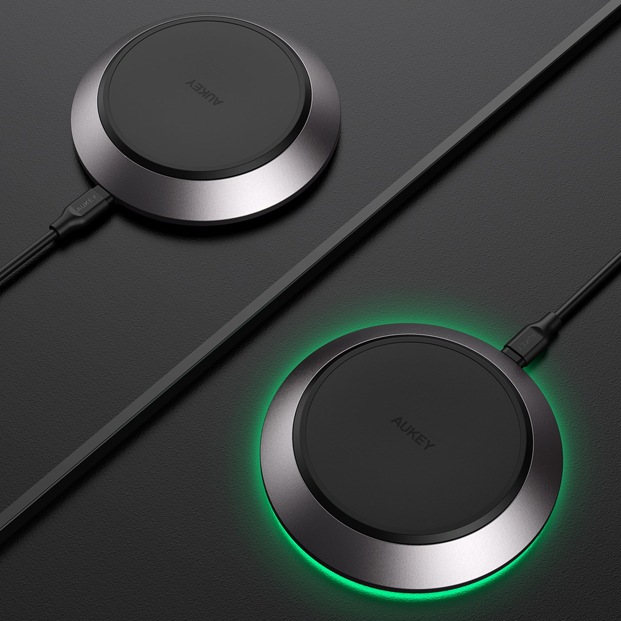 LC-Q11 15W Qi-Certified Wireless Charging Pad with Internal Cooling Fan